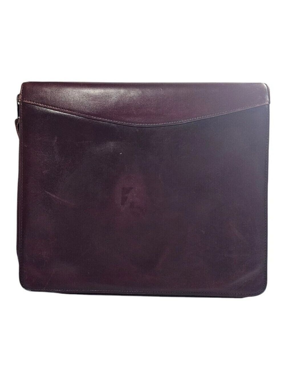 Franklin Quest Leather 7 Ring Binder Burgundy Organizer Dividers Card Holders - Picture 11 of 16